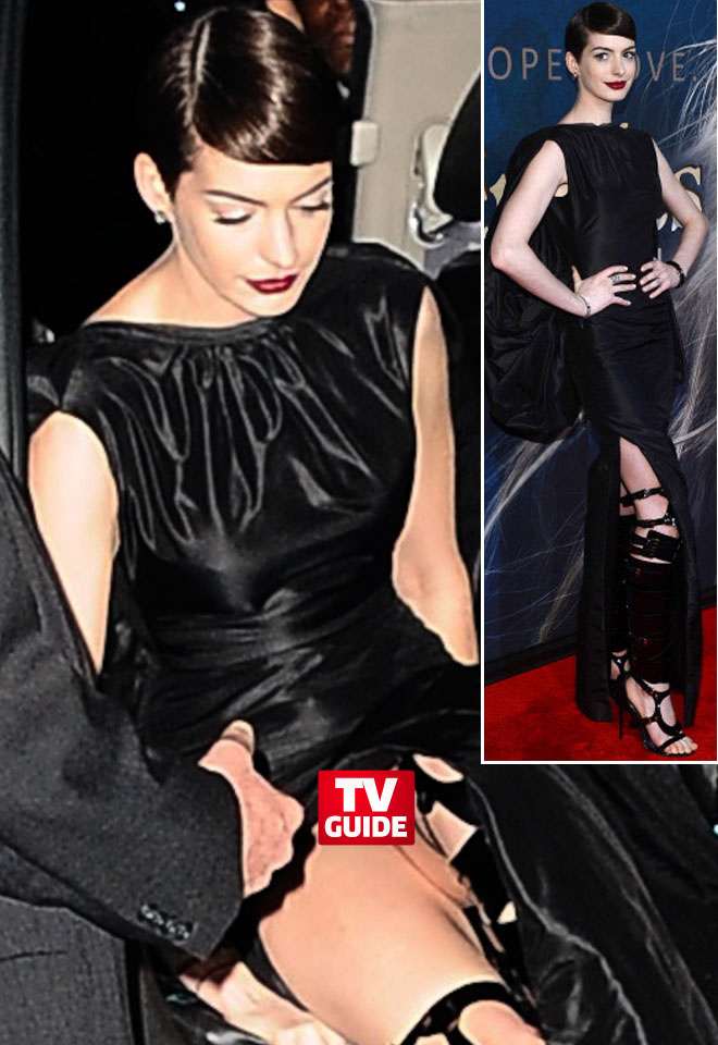 Anna hathaway upskirt - 🧡 Anne Hathaway wardrobe malfunction - PaparaZzi O...