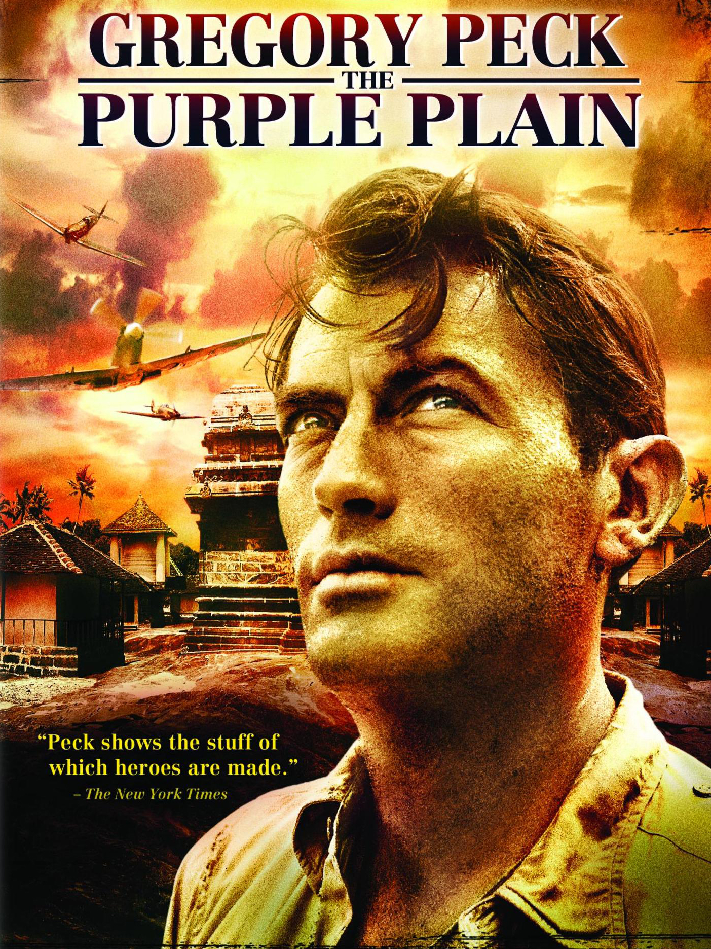 The Purple Plain Gregory Peck protects Win Min Than original lobby card 