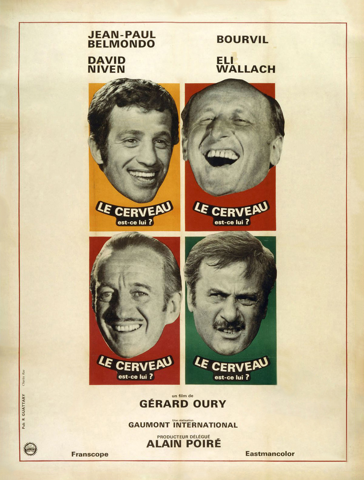 The Brain [Le Cerveau] * (1969, Jean-Paul Belmondo, Bourvil, David