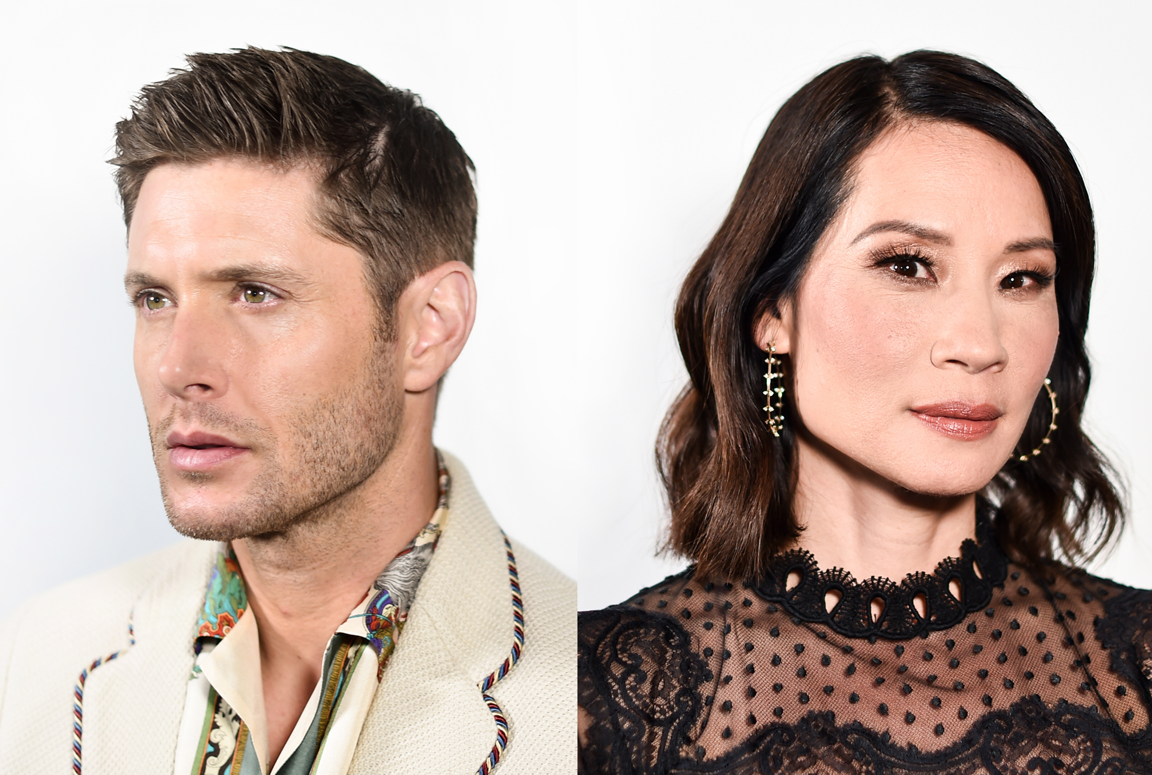 Jensen Ackles and Lucy Liu, TV Guide TCA Portrait Studio