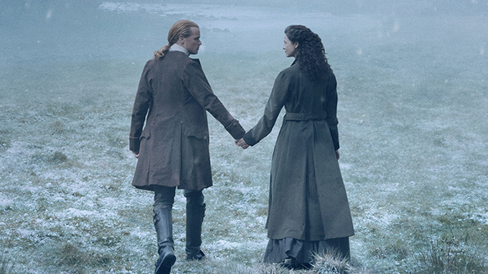 Sam Heughan and Caitriona Balfe, Outlander