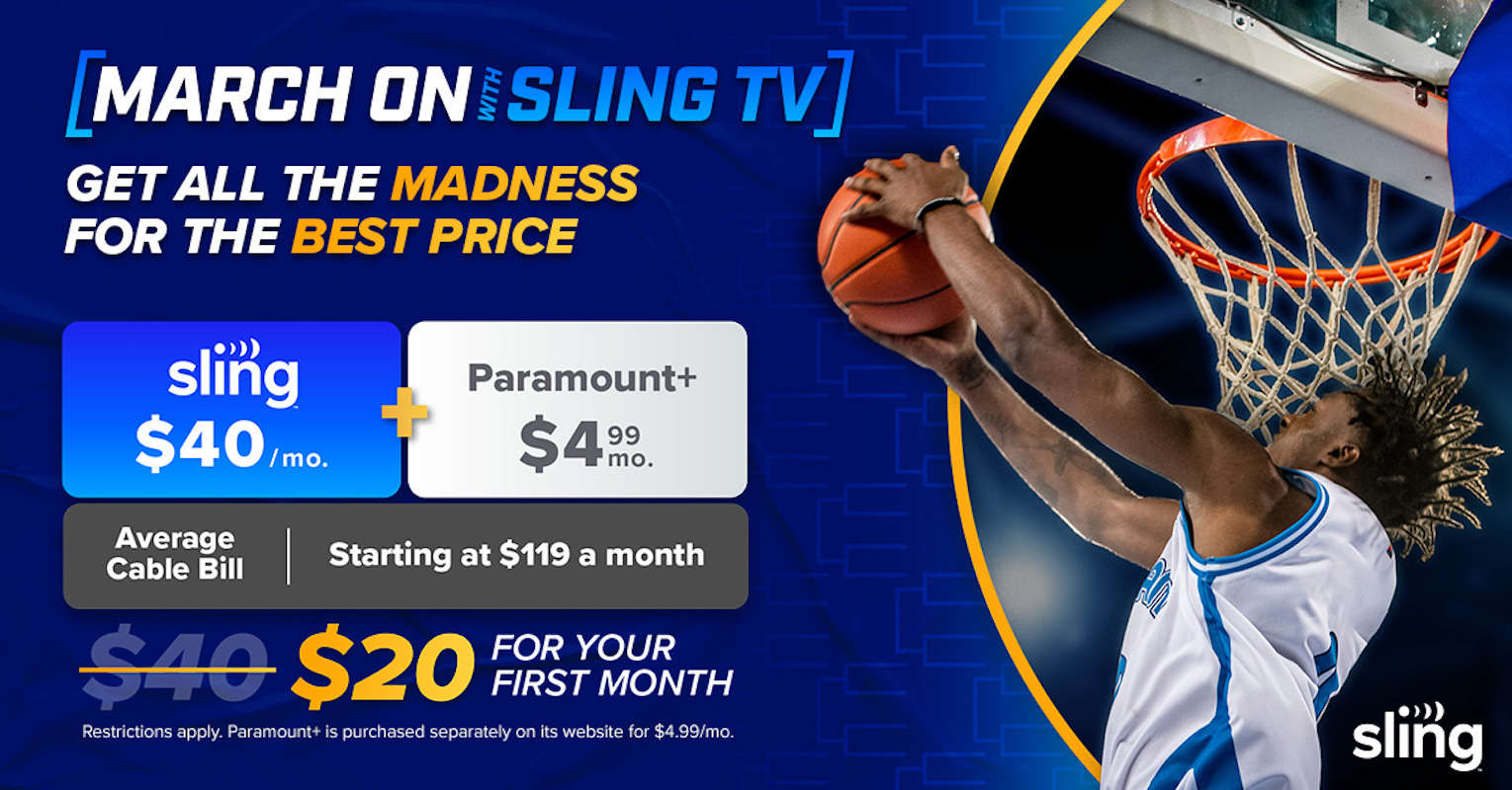 march madness on sling tv