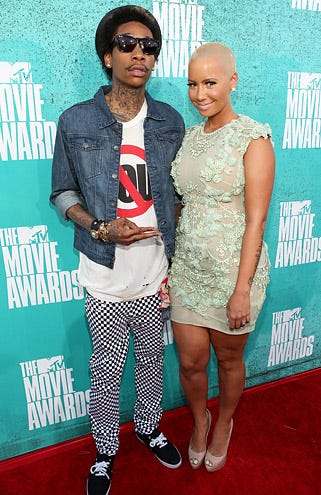 Wiz Khalifa and Amber Rose - 2012 MTV Movie Awards in Universal City, California, June 3, 2012