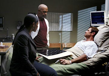 Private Practice - Season 2, "Ex-Life" - Audra McDonald as Naomi, James Pickens Jr. as Richard, Grant Show as Archer