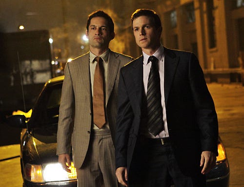 Without a Trace - Season 7 - "Hard Landing" - Eric Close and Enrique Murciano