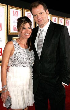Jack Coleman and wife Beth Toussaint - TV Guide post-Emmy Awards party, Sept. 16, 2007