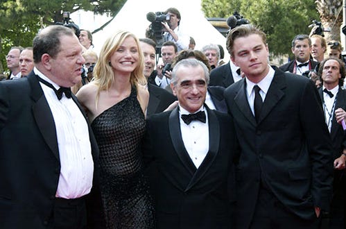 Harvey Weinstein, Cameron Diaz, Martin Scorsese and Leonardo DiCaprio - Cannes 2002 - "Gangs of New York" Premiere