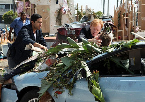 CSI: Miami - Season 10 - "Blown Away" -  Omar Miller as Walter Simmons, Adam Rodriguez as Eric Delko, David Caruso as Horatio Caine and Jonathan Togo as Ryan Wolfe