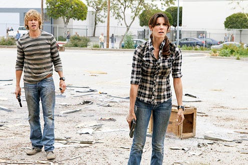 NCIS: Los Angeles - Season 3 - "Sans Voir, Part II" - Eric Christian Olsen and Daniela Ruah