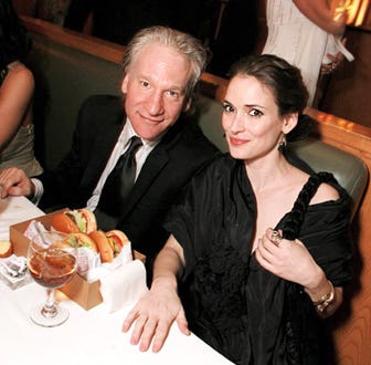 Bill Maher and Winona Ryder - Vanity Fair Oscar Party, March 5, 2006
