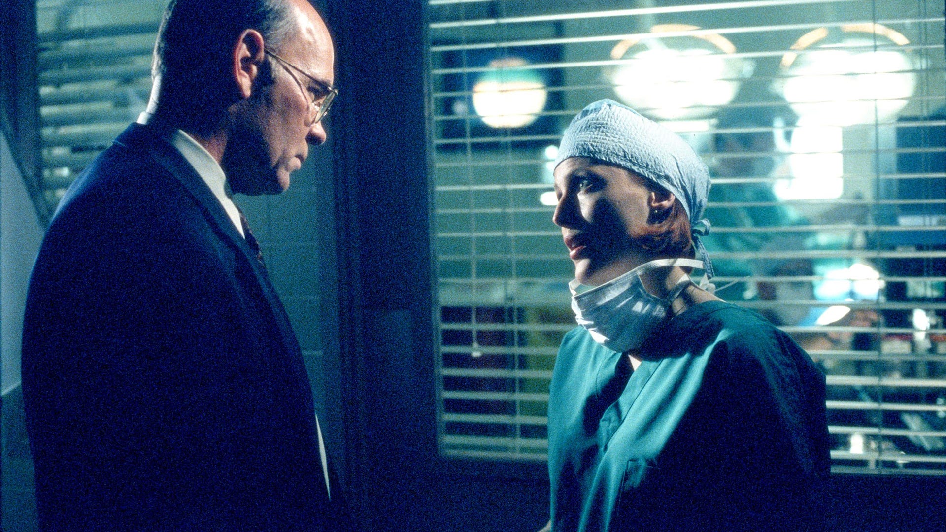 Mitch Pileggi and Gillian Anderson, The X-Files