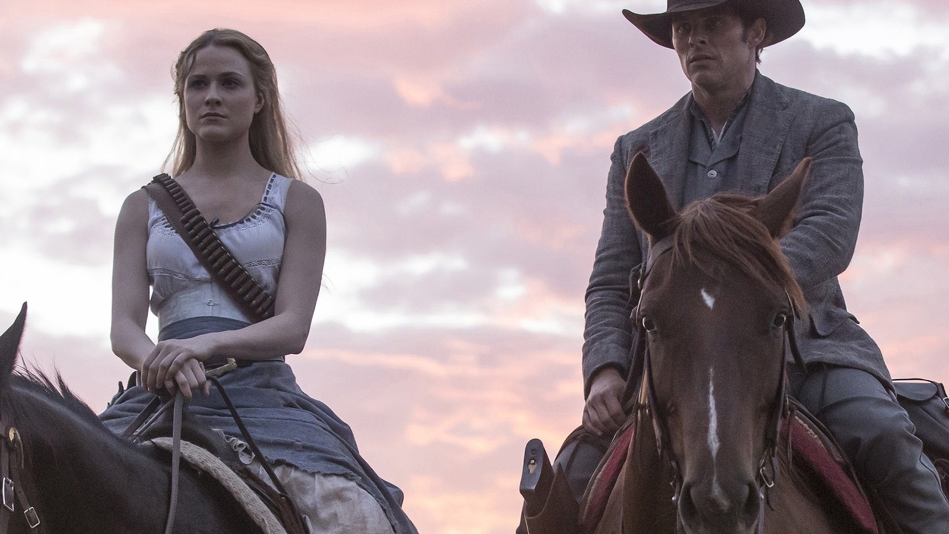 Evan Rachel Wood and James Marsden, Westworld