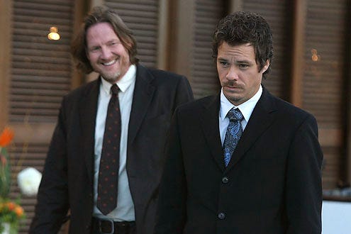 Terriers - Season 1 - "Ring-a-Ding-Ding" - Michael Raymond-James as Britt Pollack and Donald Logue as Hank Dolworth