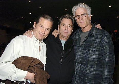 Jeff Bridges, Beau Bridges and Ted Danson - "The Moguls" cast and crew screening, February 2, 2005