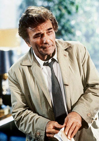 Peter Falk - Columbo - episode: "Goes to College", March 10, 1990