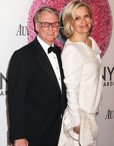Mike Nichols and Diane Sawyer - attend the 66th Annual Tony Awards, New York City, June 10, 2012