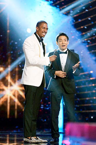 America's Got Talent - Season 8 - Nick Cannon and Kenichi Ebina