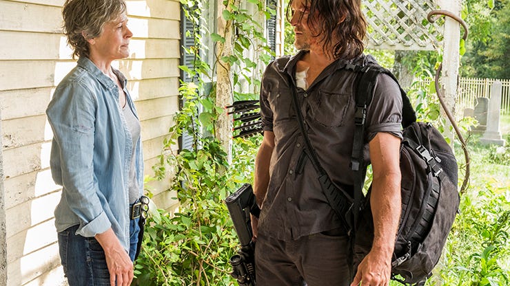 ​Melissa McBride and Norman Reedus, The Walking Dead