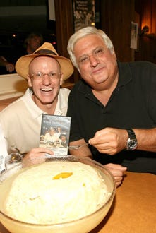 Salvador Litvak and Michael Lerner - The World's Largest Matzo Ball at the DVD Launch of "When Do We Eat?", Aug. 2006