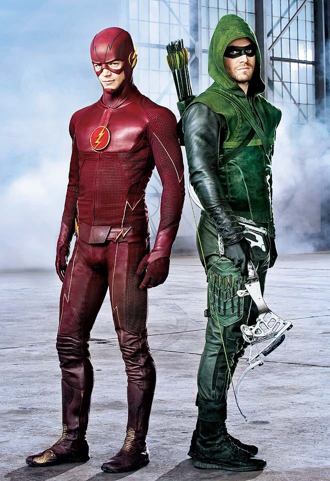 On the Set: The Flash and Arrow Face Off In an Epic Superhero Crossover