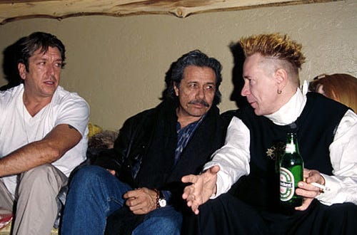 Steve Jones, Edward James Olmos, & Johnny Rotten - Sundance Film Festival 2000