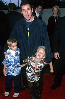 Adam Sandler, Cole Sprouse, & Dylan Sprouse - "Big Daddy" Los Angeles Premiere - 1999