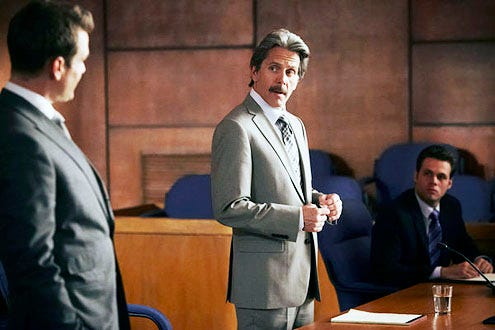 Suits - Season 3 - "Unfinished Business" - Gabriel Macht and Gary Cole