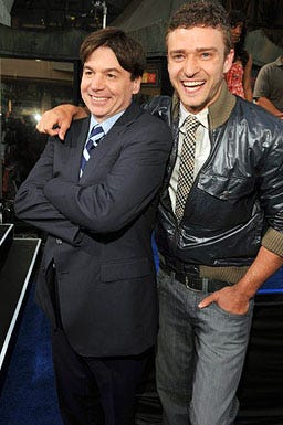 Mike Myers and Justin Timberlake - "The Love Guru"  Los Angeles premiere, June 11, 2008