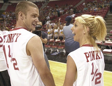 Britney Spears and Justin Timberlake -  *NSYNC for the 3rd annual Challenge for the Children, July 29, 2001