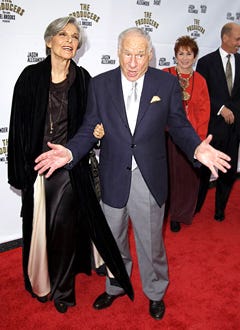 Anne Bancroft and  Mel Brooks -"The Producers" opening night, May 2003
