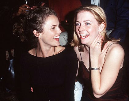 Keri Russell and Melissa Joan Hart - Teen People's First Anniversary Party, January 6, 1999