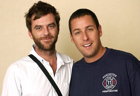 Paul Thomas Anderson and Adam Sandler - The 2002 Toronto Film Festival "Punch-Drunk Love" portraits, September 12, 2002