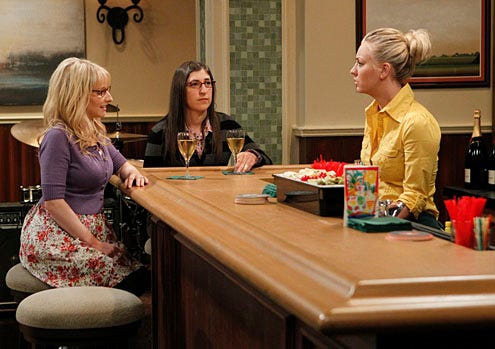 The Big Bang Theory - Season 6 - "The Holographic Excitation" - Melissa Rauch, Mayim Bialik, Kaley Cuoco