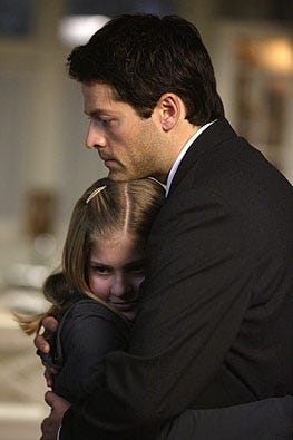 Supernatural - Season 4 - "The Rapture" - Sydney Imbeau as Claire, Misha Collins as Castiel