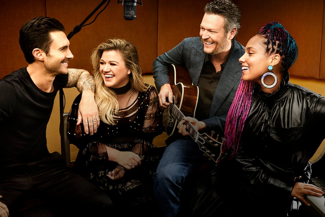 Adam Levine, Kelly Clarkson, Blake Shelton, Alicia Keys; The Voice