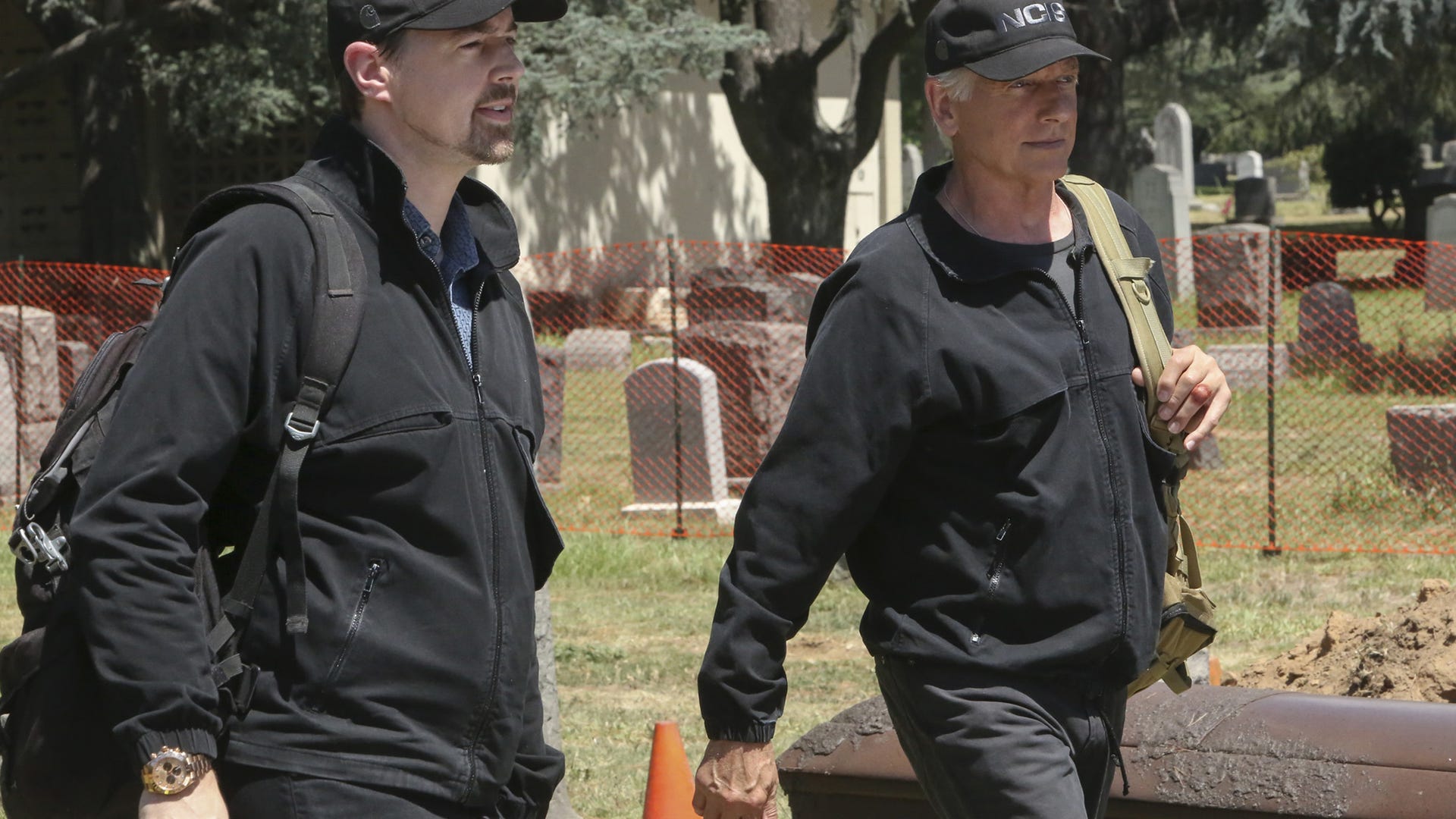 Sean Murray and Mark Harmon, NCIS