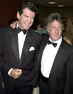 Pierce Brosnan and Dustin Hoffman - 2000 Carousel of Hope Ball for Barbara Davis Center for Diabetes, October 28, 2000