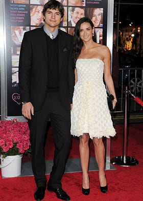 Ashton Kutcher and Demi Moore - The "Valentine's Day" Los Angeles premiere, February 8, 2010