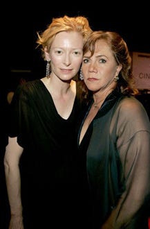 Tilda Swinton and Kathleen Turner - "Cinema Against AIDS Cannes" benefit, May 20, 2004