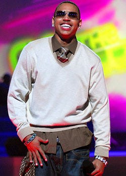 Chris Brown - BET’s 2007 Rip the Runway Show in New York City, March 6, 2007