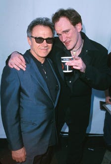 Harvey Keitel and Quentin Tarantino - Independent Spirit Awards, Feb. 2000
