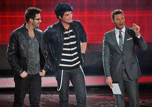 American Idol - Season 8 - Danny Gokey, Adam Lambert and Ryan Seacrest