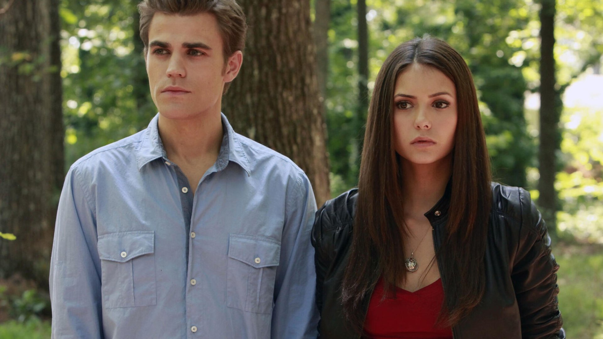 Paul Wesley and Nina Dobrev, The Vampire Diaries