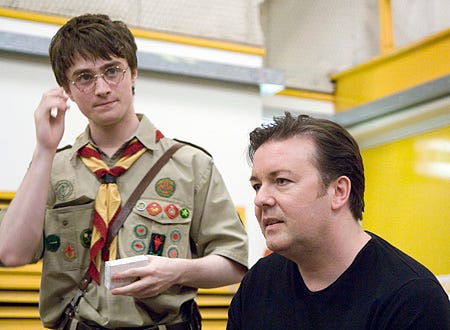 Extras - Daniel Radcliffe and Ricky Gervais