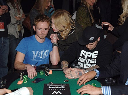 Chris Masterson, Laura Prepon and Benji Madden - 2006 Park City - W Lounge Celebrity Poker Tournament - Jan. 2006
