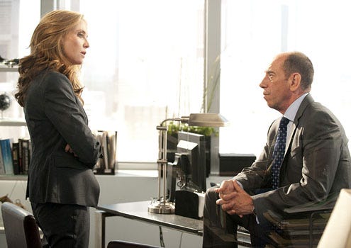 The Protector - Season 1 - "Wings" - Ally Walker and Miguel Ferrer