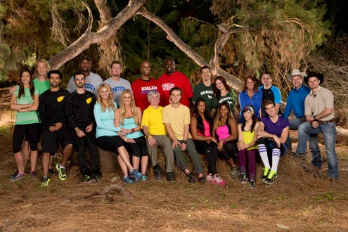 The Amazing Race: All-Stars -  Top Row L-R: Jessica and John, Mark and Bopper, Herb and Nate, Brendon and Rachel, Margie and Luke, Jet and Cord; Bottom Row, L-R: Jamal and Leo, Caroline and Jennifer, David and Connor, Nadiya and Natalie, Meghan and Joey