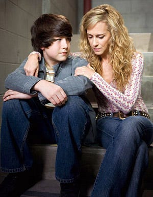 Saving Grace - Season 2 - "But Theres Clay" - Dylan Minnette and Holly Hunter