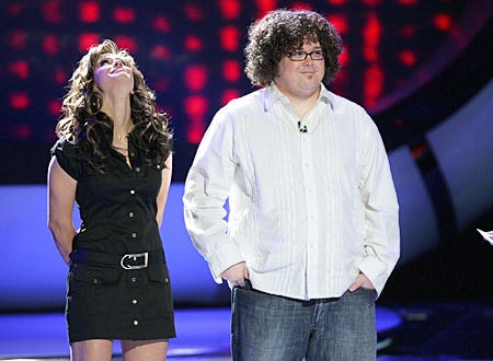 American Idol - Haley Scarnato is relieved as Chris Sligh is eliminated, March 28, 2007