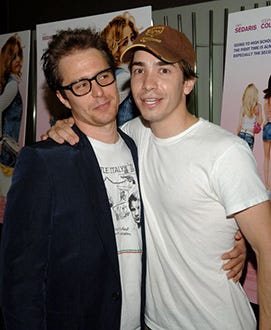 Sam Rockwell and Justin Long - premiere of "Strangers With Candy", June 2006